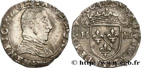 DOMBES - PRINCIPALITY OF DOMBES - HENRI DE MONTPENSIER
Type : Demi-teston 
Date : 1604 
Mint name / Town : Trévoux 
Metal : silver 
Diameter : 25...