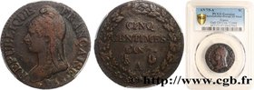 DIRECTOIRE
Type : Cinq centimes Dupré, grand module 
Date : An 7/5 (1798-1799) 
Mint name / Town : Paris 
Quantity minted : --- 
Metal : copper ...