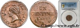 DIRECTOIRE
Type : Un centime Dupré, grand 6 
Date : An 6 (1797-1798) 
Mint name / Town : Paris 
Quantity minted : 47178314 
Metal : copper 
Diam...