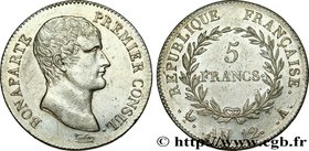 CONSULATE
Type : 5 francs Bonaparte Premier Consul 
Date : An 12 (1803-1804) 
Mint name / Town : Paris 
Quantity minted : 3453967 
Metal : silver...