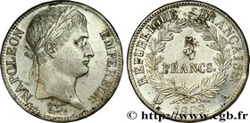 PREMIER EMPIRE / FIRST FRENCH EMPIRE
Type : 5 francs Napoléon Empereur, République française 
Date : 1808 
Mint name / Town : Paris 
Quantity mint...