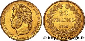 LOUIS-PHILIPPE I
Type : 20 francs or Louis-Philippe, Domard 
Date : 1848 
Mint name / Town : Paris 
Quantity minted : 441112 
Metal : gold 
Mill...