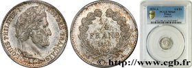 LOUIS-PHILIPPE I
Type : 1/4 franc Louis-Philippe 
Date : 1834 
Mint name / Town : Paris 
Quantity minted : 770220 
Metal : silver 
Millesimal fi...