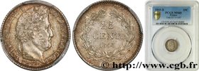 LOUIS-PHILIPPE I
Type : 25 centimes Louis-Philippe 
Date : 1845 
Mint name / Town : Rouen 
Quantity minted : 3426629 
Metal : silver 
Millesimal...