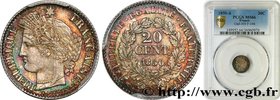 II REPUBLIC
Type : 20 centimes Cérès, IIe République 
Date : 1850 
Mint name / Town : Paris 
Quantity minted : inclus 
Metal : silver 
Millesima...