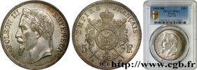 SECOND EMPIRE
Type : 5 francs Napoléon III, tête laurée 
Date : 1868 
Mint name / Town : Strasbourg 
Quantity minted : 11.399.447 
Metal : silver...