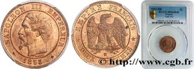 SECOND EMPIRE
Type : Deux centimes Napoléon III, tête nue 
Date : 1853 
Mint name / Town : Strasbourg 
Quantity minted : 211996 
Metal : bronze ...