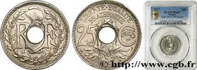 III REPUBLIC
Type : 25 centimes Lindauer, Cmes souligné 
Date : 1917 
Quantity minted : 65.038 
Metal : nickel 
Diameter : 24 mm
Orientation die...