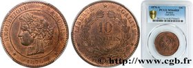 III REPUBLIC
Type : 10 centimes Cérès 
Date : 1876 
Mint name / Town : Paris 
Quantity minted : 457732 
Metal : bronze 
Diameter : 30,12 mm
Ori...