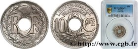 III REPUBLIC
Type : 10 centimes Lindauer 
Date : 1918 
Quantity minted : 30.605.494 
Metal : copper nickel 
Diameter : 21 mm
Orientation dies : ...