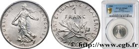 V REPUBLIC
Type : 1 franc Semeuse, nickel 
Date : 1960 
Mint name / Town : Paris 
Quantity minted : 406375000 
Metal : nickel 
Diameter : 23,95 ...