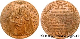 HENRY III - ORDRE DU SAINT-ESPRIT / ORDER OF THE HOLY SPIRIT
Type : Médaille de l’ordre du Saint-Esprit 
Date : 1579 
Metal : bronze 
Diameter : 4...