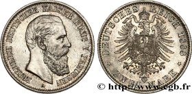 GERMANY - KINGDOM OF PRUSSIA - FREDERICK III
Type : 2 Mark 
Date : 1888 
Mint name / Town : Berlin 
Quantity minted : 500000 
Metal : silver 
Di...