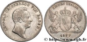 GERMANY - BADEN
Type : Thaler 
Date : 1837 
Quantity minted : - 
Metal : silver 
Diameter : 40 mm
Orientation dies : 12 h.
Weight : 29,42 g.
E...