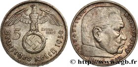 GERMANY
Type : 5 Reichsmark Maréchal Paul von Hindenburg 
Date : 1936 
Mint name / Town : Stuttgart 
Quantity minted : 1732000 
Metal : silver 
...