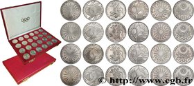 GERMANY
Type : Coffret 10 Mark XXe J.O. Munich 
Date : 1972 
Metal : silver 
Millesimal fineness : 625 ‰
Diameter : 31,5 mm
Weight : 15,5 g.
Ed...