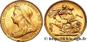 AUSTRALIA
Type : 1 Souverain Victoria type “Old Head” 
Date : 1901 
Mint name / Town : Melbourne 
Quantity minted : 3987000 
Metal : gold 
Mille...