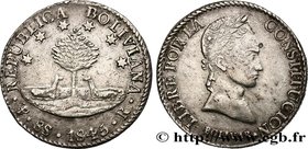 BOLIVIA
Type : 8 Soles Simon Bolivar 
Date : 1845 
Mint name / Town : Potosi 
Quantity minted : - 
Metal : silver 
Millesimal fineness : 903 ‰
...