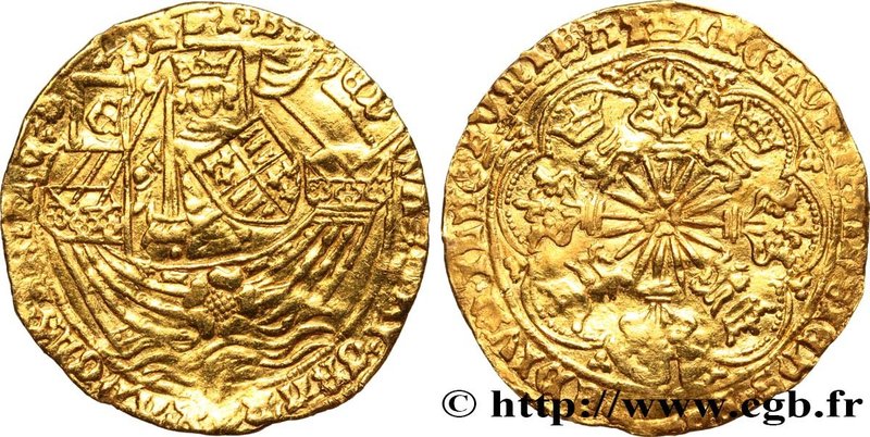 ENGLAND - KINGDOM OF ENGLAND - EDWARD IV
Type : Noble d'or à la rose 
Date : n...