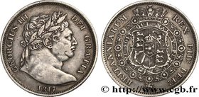 GREAT BRITAIN - GEORGE III
Type : 1/2 Crown 
Date : 1817 
Mint name / Town : Londres 
Quantity minted : 8093000 
Metal : silver 
Millesimal fine...