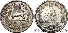 IRAN
Type : 5000 Dinar Muzaffar al-Din Shah AH 1320 
Date : 1902 
Mint name / Town : Téhéran 
Metal : silver 
Diameter : 36 mm
Orientation dies ...