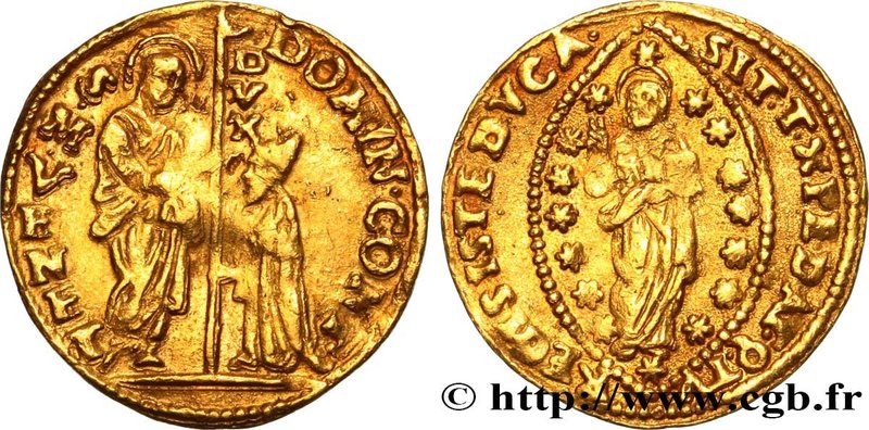 ITALY - VENICE - DOMENICO CONTARINI (104e Doge)
Type : Zecchino (Sequin) 
Date...