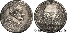 ITALY- PAPAL STATES - ALEXANDER VIII (Pietro Vito Ottoboni)
Type : Teston an I 
Date : 1690 
Mint name / Town : Rome 
Quantity minted : - 
Metal ...