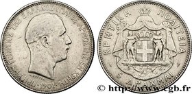 PRINCIPALITY OF CRETE - GEORGE I OF GREECE
Type : 5 Drachmes 
Date : 1901 
Mint name / Town : Paris 
Quantity minted : 150000 
Metal : silver 
M...
