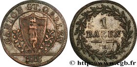 SWITZERLAND - CANTON OF ST. GALLEN
Type : 1 Batzen 
Date : 1815 
Metal : billon 
Diameter : 24 mm
Orientation dies : 6 h.
Weight : 2,4 g.
Edge ...