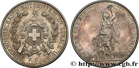 SWITZERLAND - CONFEDERATION OF HELVETIA
Type : 5 Franken, concours de tir de Zurich 
Date : 1872 
Quantity minted : 10000 
Metal : silver 
Milles...