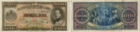 Bulgarien 
 Königreich 
 Nationalbank. 
 1000 Leva 1925. Pick 48. III / very fine.