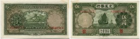 China 
 Bank of Communications 
 Lot 1914 und später. 1 Yuan vom 1. Oktober 1914. 5 Yuan vom 1. Oktober 1914. 10 Yuan vom 1. Oktober 1914. 100 Yuan ...