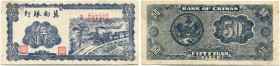 China 
 Bank of Chinan 
 50 Yuan 1944 & 50 Yuan 1945 (Variante Reverse nicht braun sondern dunkelblau/not brown but dark blue). Pick S3084a, S3086Ba...