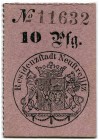 Deutschland vor 1918 
 Geldscheine der altdeutschen Staaten 
 Neustrelitz (Mecklenburg-Strelitz). 
 10 Pfennig o. J. / ND (1893). 10 Pfennig mit Se...