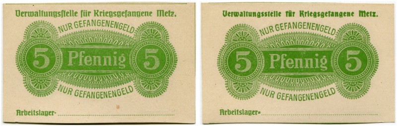 Deutschland vor 1918 
 Kriegsgefangenengeld 1. Weltkrieg 
 Lot o. J. (1916). V...