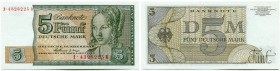 Deutschland nach 1918 
 Westliche Besatzungszonen und Bundesrepublik Deutschland ab 1948 
 Ersatzserie für Westberlin. 
 5 Deutsche Mark 1963, 1. J...