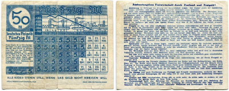 Deutschland nach 1918 
 Varia 
 Lot 1923 und später. Ruhrthaler . 1 Million, 1...