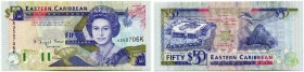 Eastern Caribbean States / Karibische Staaten 
 St. Kitts & Nevis 
 50 Dollars o. J. / ND (1993). Pick 29k. I / uncirculated.