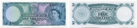 Fiji 
 Britische Administration 1874-1970 
 5 Shillings 1961, 28. April. Pick 51b. Selten in dieser Erhaltung / rare in this condition. I / uncircul...