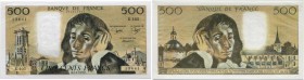 Frankreich 5. Republik 
 500 Francs 1979, 7. Juni. Sign. Strohl, Bouchet, Tronche. Pick 156d. PMG 63. I / uncirculated.