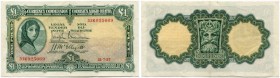 Irland Republik 
 Currency Commission Irish Free State 
 1 Pound 1937, 21. Juli. Pick 2Ab. II / extremely fine.