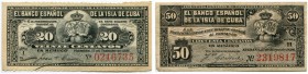 Kuba 
 Lot. 23 verschiedene Banknoten in verschiedenen Nominalen mit unterschiedlichen Daten und Unterschriften/ twentythree different banknotes with...