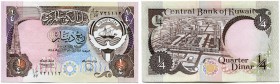 Kuwait 
 Central Bank of Kuwait. 
 Lot o. J. / ND (1980). ¼ Dinar. ½ Dinar. 1 Dinar. 5 Dinars. 10 Dinars & 20 Dinars. Pick 11-16. I / uncirculated.(...