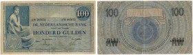Niederlande 
 Königreich 
 Niederländische Bank. 
 100 Gulden 1924, 18. September. Mevius 116-2; Pick 39. III+ / better than very fine.