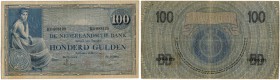 Niederlande 
 Königreich 
 Niederländische Bank. 
 Lot 1926 und später. 100 Gulden vom 16. März 1926 & 100 Gulden vom 8. Dezember 1928. Mevius 116-...