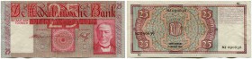 Niederlande 
 Königreich 
 Niederländische Bank. 
 Lot 1931 und später. 25 Gulden vom 3. Juni 1931 (mit Sign. Delprat-Vissering). 25 Gulden vom 2. ...