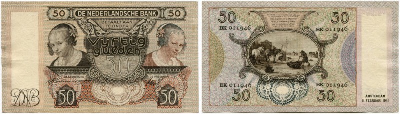 Niederlande 
 Königreich 
 Niederländische Bank. 
 Lot 1940 und später. 10 Gu...