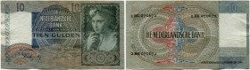 Niederlande 
 Königreich 
 Niederländische Bank. 
 Lot 1941 und später. 10 Gulden des Typs 1940. 25 Exemplare mit verschiedenen Ausgabedaten/differ...