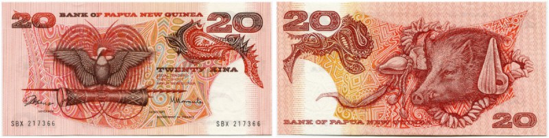 Papua Neu Guinea 
 Britische Administration 
 Bank of Papua New Guinea. 
 20 ...