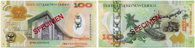Papua Neu Guinea 
 Britische Administration 
 Bank of Papua New Guinea. 
 100...